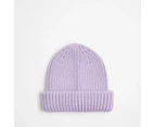 Target Kids Youth Ribbed Beanie - Purple