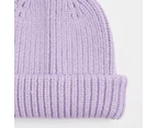 Target Kids Youth Ribbed Beanie - Purple