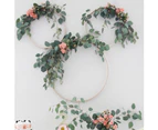 DIY Garland Dreamcatcher Iron Ring Circle Accessories Wedding Party Easter Decor