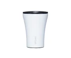 Sttoke Ceramic Reusable Coffee Cup 12oz Gunmetal Grey