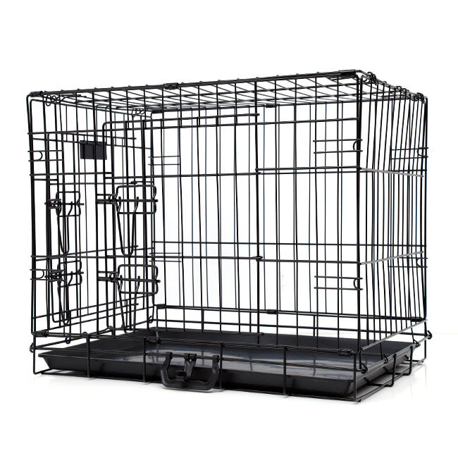 24"~ 48" Dog Cage Crate Kennel Rabbit Cat Collapsible Metal Cages Playpen Large - 42" (107x68x75cm)