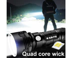 High Brightness Led Flashlight,Most Powerful Usb Rechargeable Flashlight Torch, IPX6 Water-Resistant - 25W