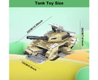 Battle Tank Toy With Realistic Light & Sound Rotating Turret Military Vehicles Sets With 6 Mini Cars 1 Mini Plane