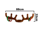 2 Sets of Inflatable Reindeer Antlers Games Inflatable Reindeer Antlers Hat Band Rings, Family Christmas Party Games