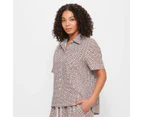 Target European Linen Shirt - Brown