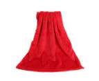 Coral Fleece Blankets Super Soft Shaggy Universal Solid-color Fleece Blankets for Sofa-Red