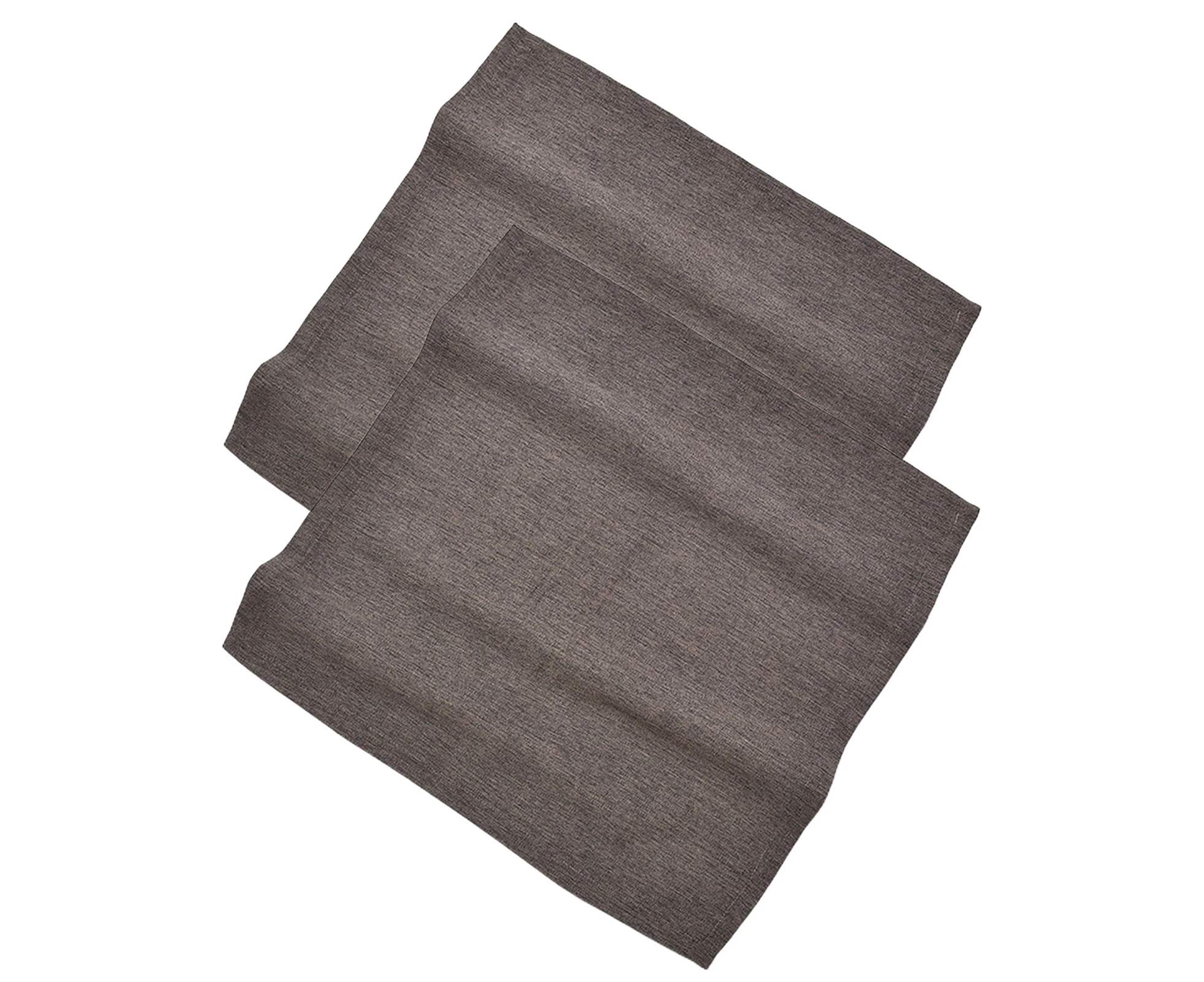 2Pcs Tea Towel Comfortable Washable Cotton Flax Versatile Dish Towel Cloth for Dining-Grey