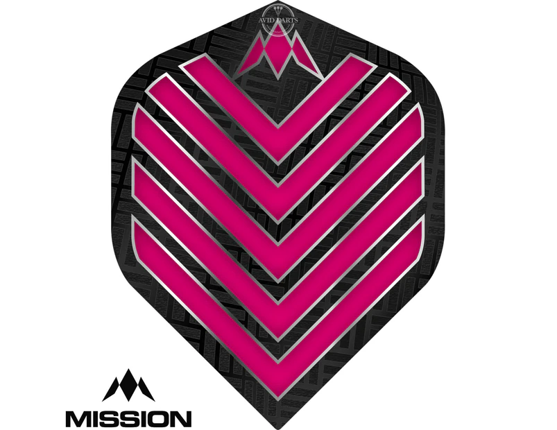 Mission - Admiral - Big Wing Dart Flights - Pink