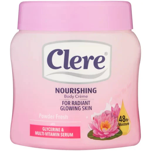 Clere Powder Fresh Nourishing Body Creme 500mL