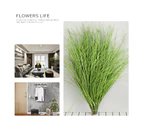 10Pcs/Set Realistic Artificial Grass Exquisite Vivid Plastic Delicate Simulation Grass for Home-Light Green