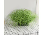 10Pcs/Set Realistic Artificial Grass Exquisite Vivid Plastic Delicate Simulation Grass for Home-Light Green