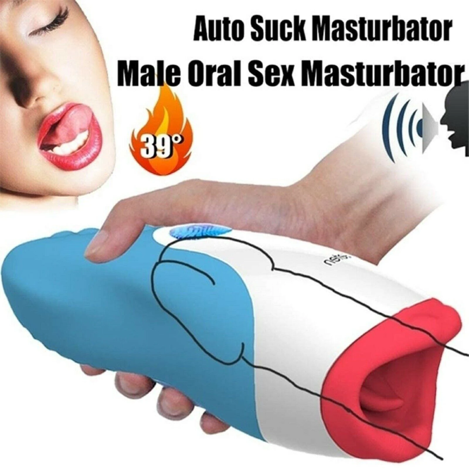 Vibrating Oral Auto Stroker Cup for Men