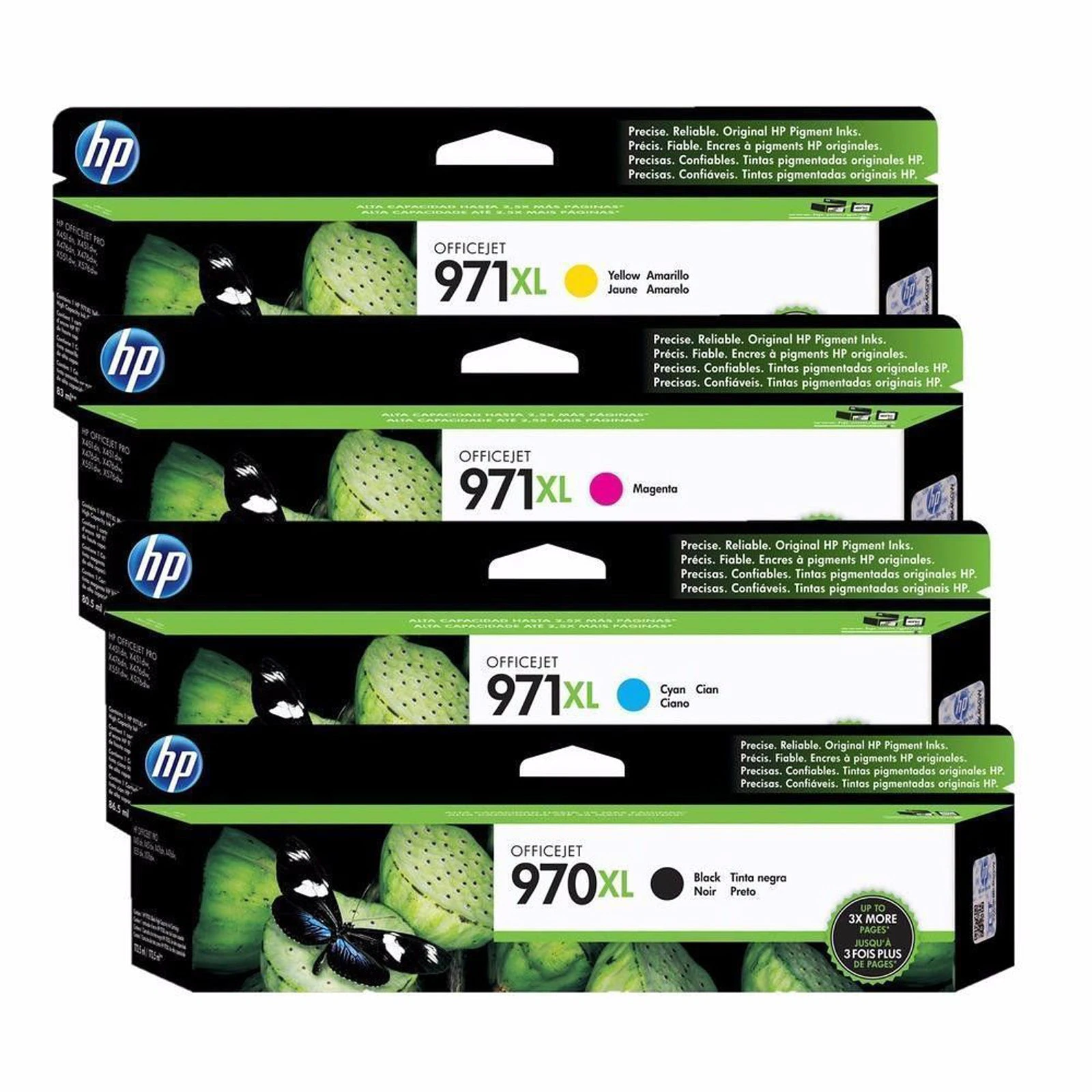 HP 970XL 971XL 4 Colours Value Pack Ink Cartridge Toner