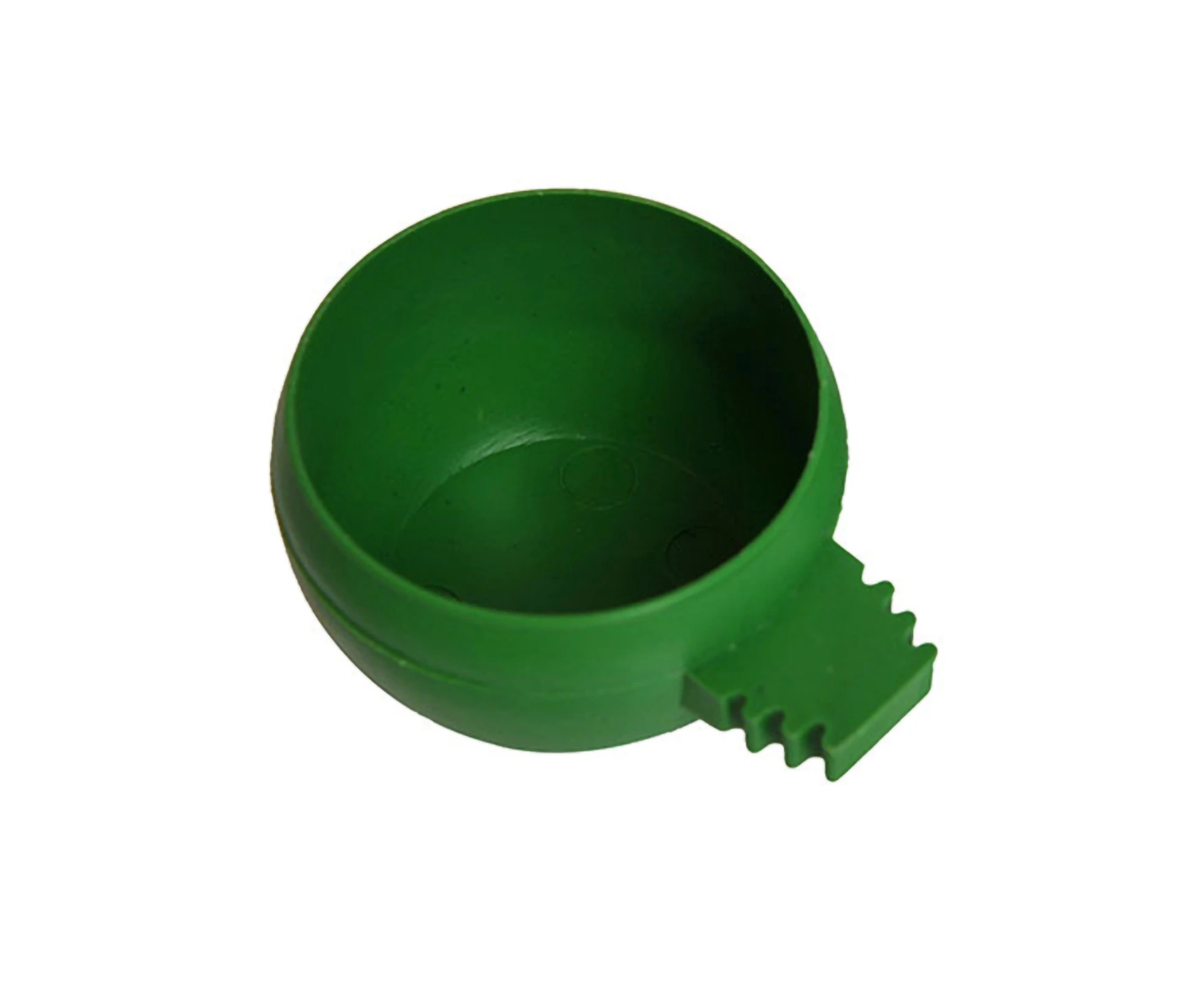 Bird Bowl Round Innoxious Plastic Practical Bird Feeder for Parrot-Green Plastic