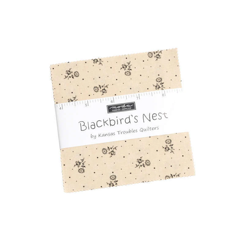 Moda Blackbirds Nest Charm Pack 5" Squares Fabric by Kansas Trouble Quilters Quilting