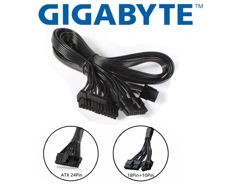 Gigabyte 10Pin+18Pin to 24Pin Main Power Supply Cable for Gigabyte Fully Modular PSU: P750GM 750W | P850GM 850W | P1000GM 1000W Gold