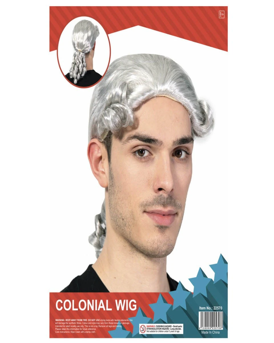 Colonial Historical Costume Wig