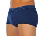 2 Pack Bonds Extra Support Mens Brief Boxer Undies Underwear M821 Navy Blue