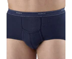 2 Pack Bonds Extra Support Mens Brief Boxer Undies Underwear M821 Navy Blue