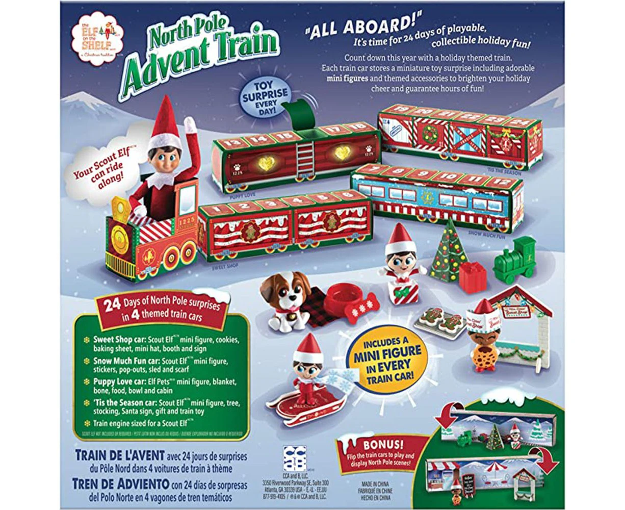 Christmas Advent Holiday Calendar 24 Days Blind Box Christmas Train Blind Box