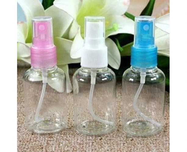 5Pcs 50ml Refillable Mini Perfume Spray Bottle Empty Cosmetic Containers Portable Travel Plastic Atomizer