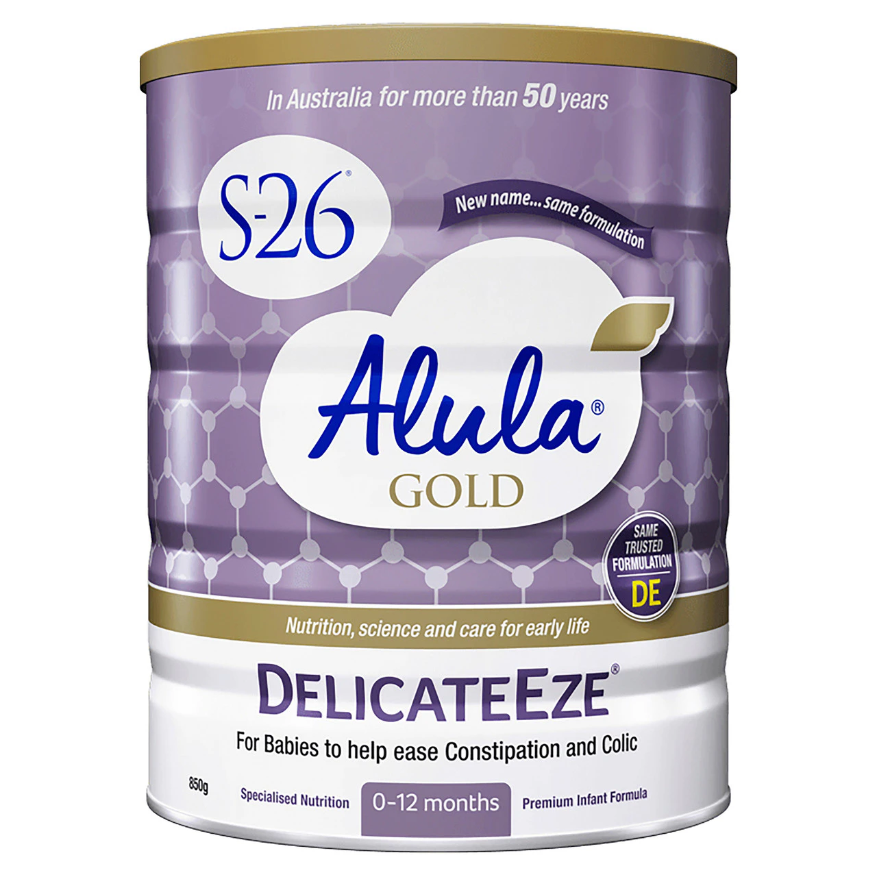 Alula Gold DelicateEze Premium Infant Formula 0-12 Months 850g