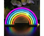 Rainbow LED Neon Light Sign Party Wedding Room Decor Flamingo Moon Cloud Lamp - Blue Cloud