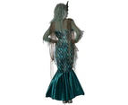 Dark Siren Women's Deluxe Mermaid Halloween Costume - Genuine California Costumes & New