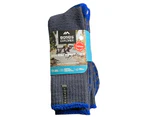 Explorer 2 Pair Extreme Impact Crew Mens Work Thick Wool Socks Navy SZSC2W Bonds