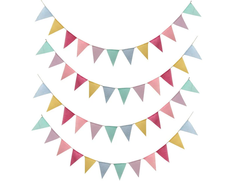 4 Pcs Bunting Bunting Pennant Banner Pennant Garland Outside Outdoor