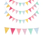 4 Pcs Bunting Bunting Pennant Banner Pennant Garland Outside Outdoor