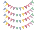 4 Pcs Bunting Bunting Pennant Banner Pennant Garland Outside Outdoor