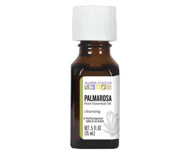 Aura Cacia Essential Oil Palmarosa, (cymbopogon martini) 0.5 Fl Oz