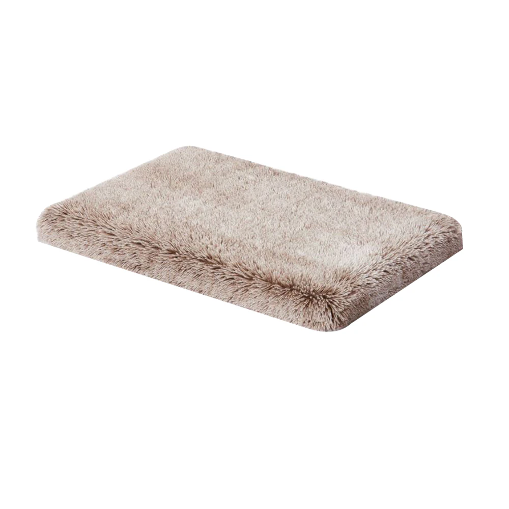 Snooza Calming Ortho Long-Pile Plush Pet Dog Bed Mink Large