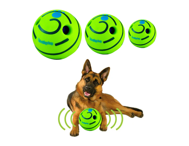 Wobble Giggle Dog Ball Pet Dog Interactive Toy Ball Squeaky Dog Toys Ball