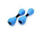 1Pair Adjustable Training Water Floating Small Dumbbells for Swimming-Blue