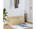 vidaXL Wall Shoe Cabinet Sonoma Oak 100x35x38 cm Engineered Wood