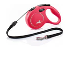 Flexi Standard 5m Cord Retractable Pet Dog Safety Lead Red Medium
