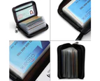 Mini Leather 22 Cards Wallet Business Case Purse Credit Card Holder