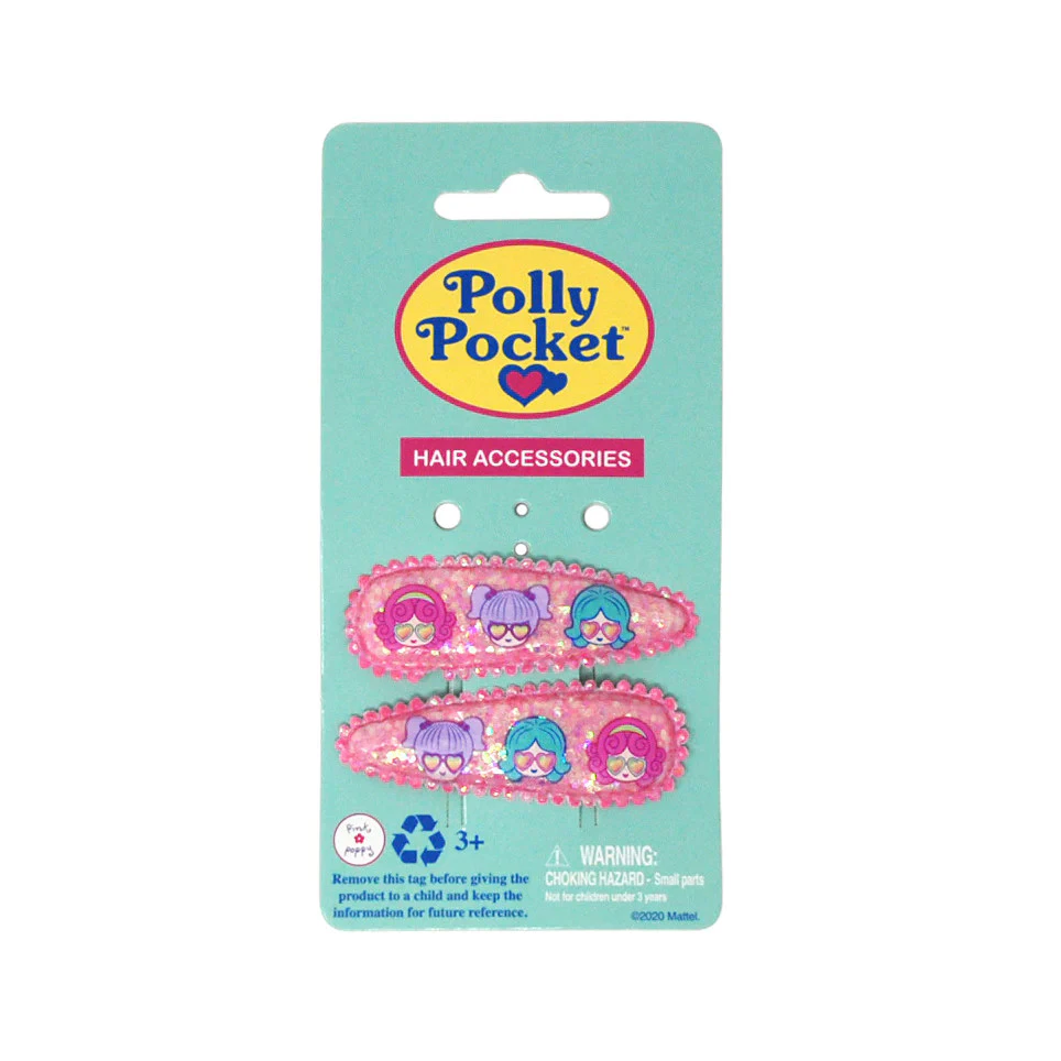 Polly Pocket Glitter Snap Clip