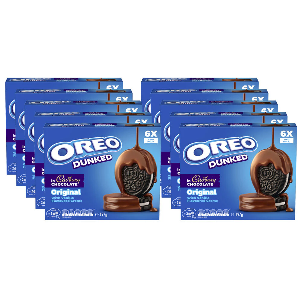 10pc Oreo With Chocolate 197g Sweet Chocolate Cream Biscuits Cookies Snack