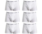 6x Bonds Guyfront Trunks Mens White Briefs Boxer Comfort Underwear MZVJ Bulk