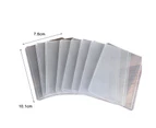 25Pcs Game Card Holder Waterproof Dust-proof 35PT Transparent PVC Game Card Protector with Protective Film for NBA Photo Card-Transparent