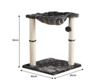 PETSWOL Cat Tower With Hammock And Scratching Posts