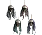 Halloween decoration, ghost hanging, animated skeleton ghost, hanging decoration horror for Halloween (hanging skull)