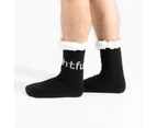 htfu Black Winter Sherpa Socks