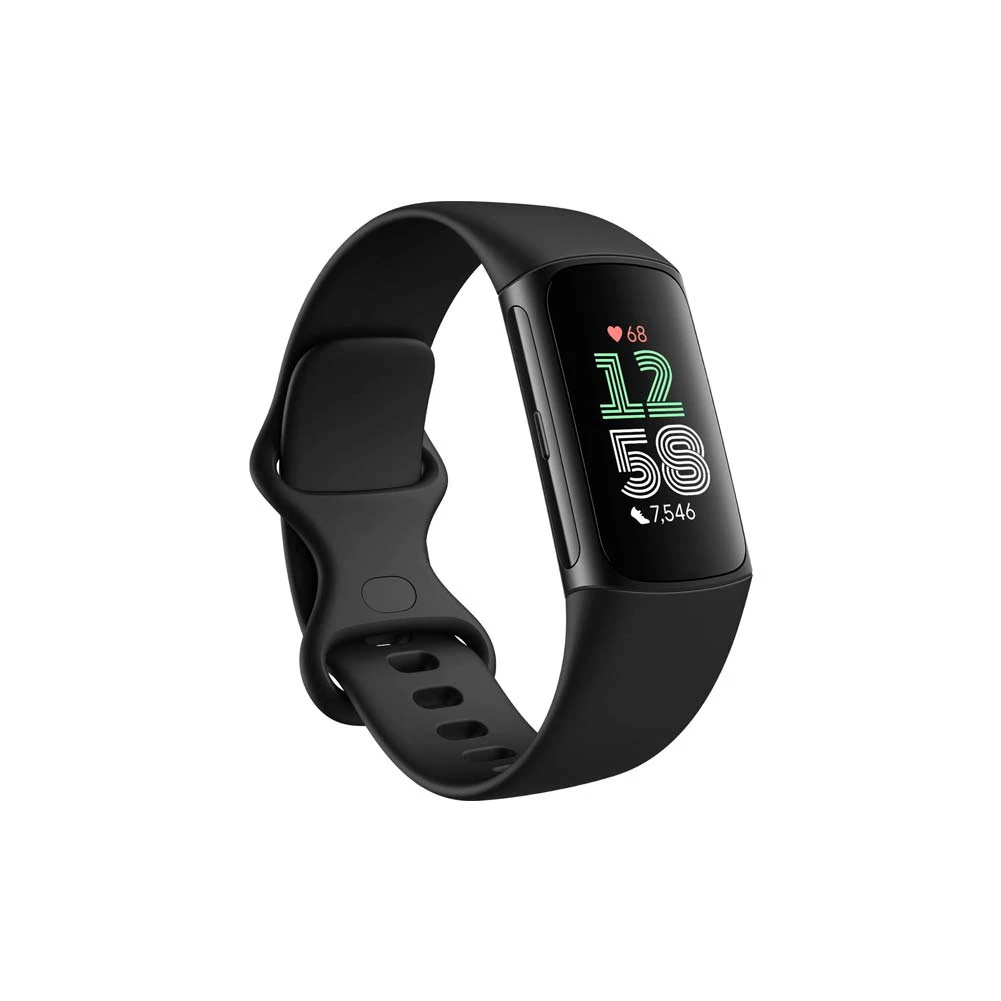 Fitbit Charge 6 Fitness Tracker - Obsidian/Black Aluminium