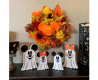 4PC Ghost Mickey and Minnie Halloween Decoration, Ghost Sculpture for Home Decoration Halloween Decoration Sets for Home Decoration Halloween Decoration