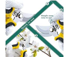 Garden shears, bypass pruning shears, garden pruning tools with stainless steel blades and springs for garden garden hedges and stems
