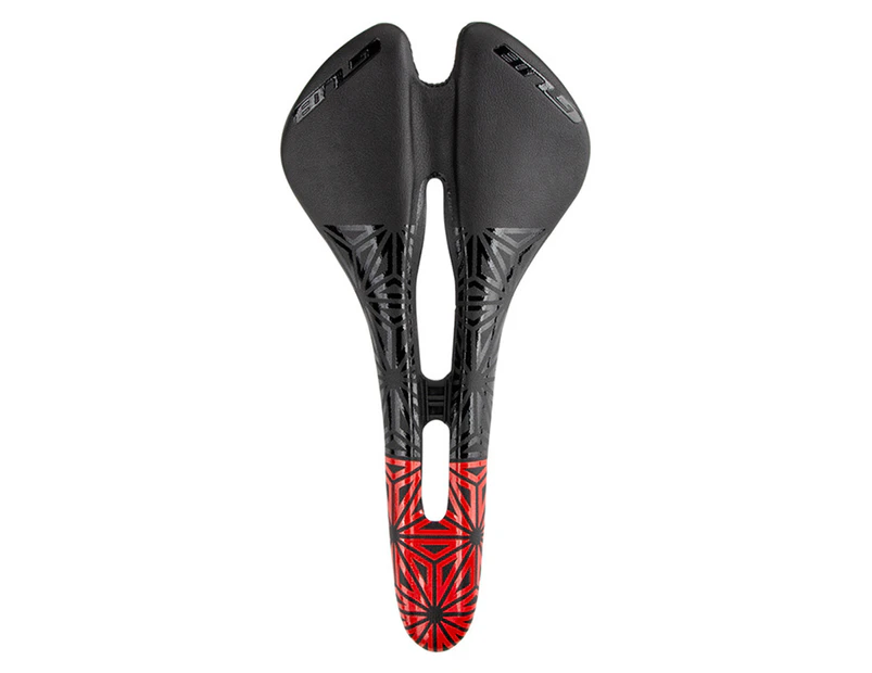 Bike Pads Hollow Design Breathable Eco-friendly Mountain Bicycle Soft Saddle Bike Accessories Black Red